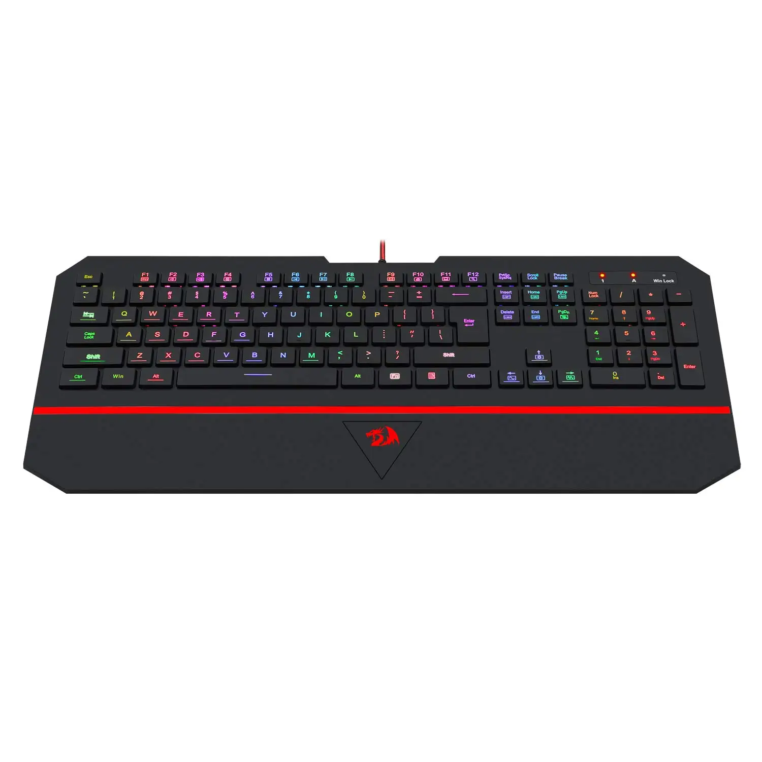 Ультратонкий для Redragon K502 RGB игровая клавиатура RGB светодиодный Подсветка 104 клавиша Бесшумная клавиатура с подставкой для запястья для ПК игры