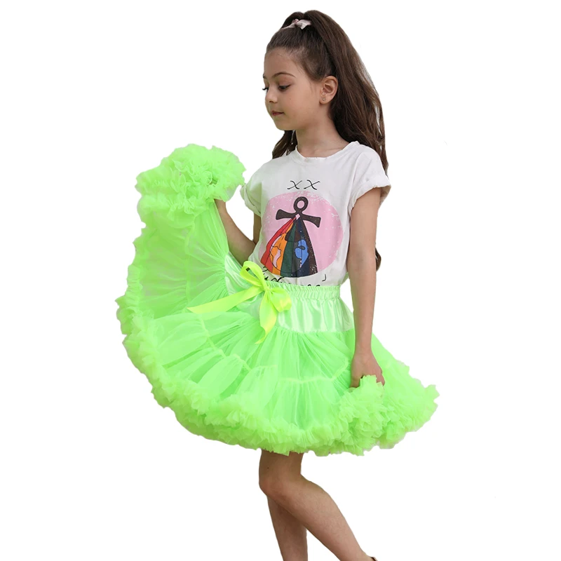 

2021 Hot Sale Christmas Kids Fluffy Dresses Girls Tulle Tutu Skirt Princess Children Birthday Party Dance Ball Gown Ballet Dress