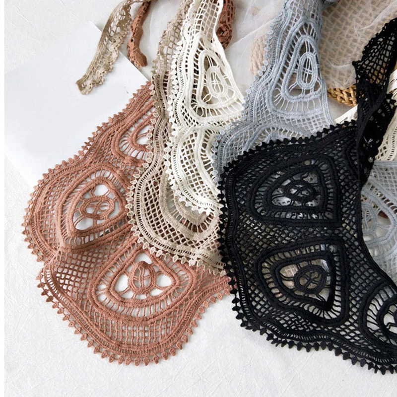 Женский летний ажурный вязаный крючком кружевной шарф с цветочным принтом шаль в