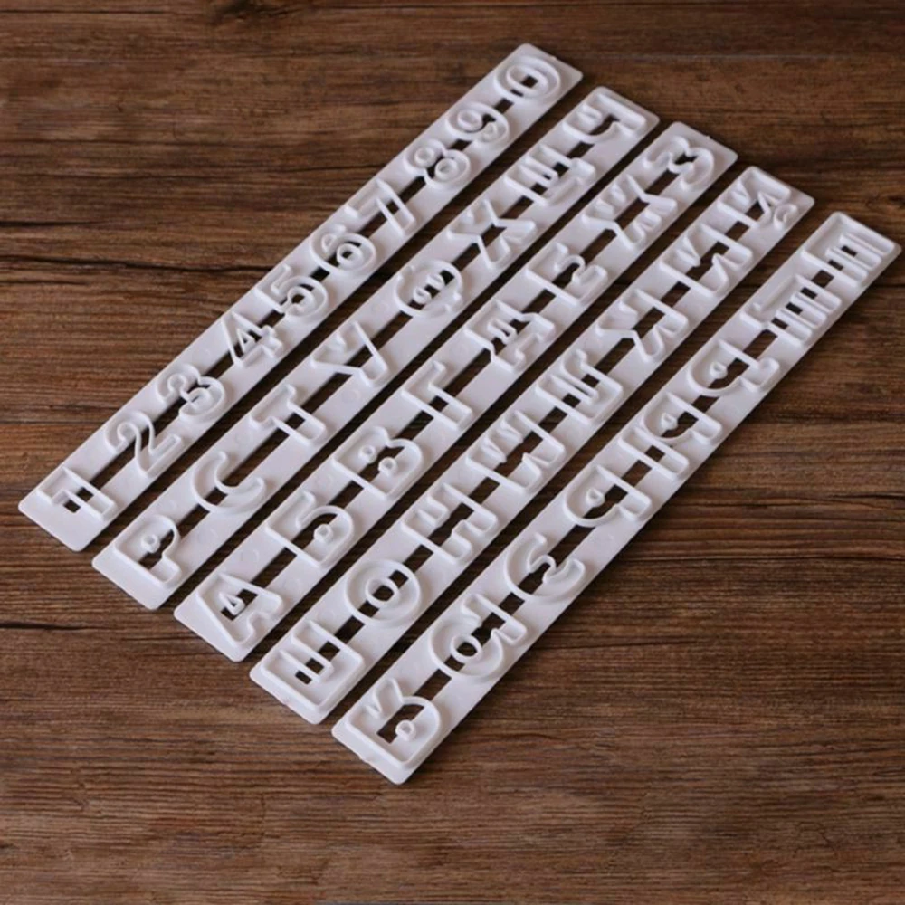 Русские буквы алфавиты помадка Формочки фрезы Embosser Сахар ремесло Алфавит формы