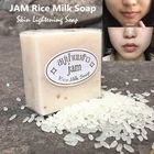Мыло для рук Тайланд Жасмин рис ручной работы коллаген витамин для отбеливания кожи инструмент для купания Рисовое Молоко Мыло отбеливающие средства