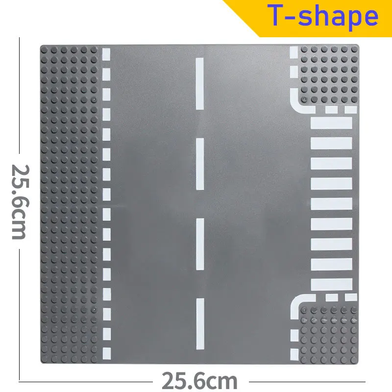 City Road Street Baseplate прямая перекладина кривая Т-образная Машинка-конструктор