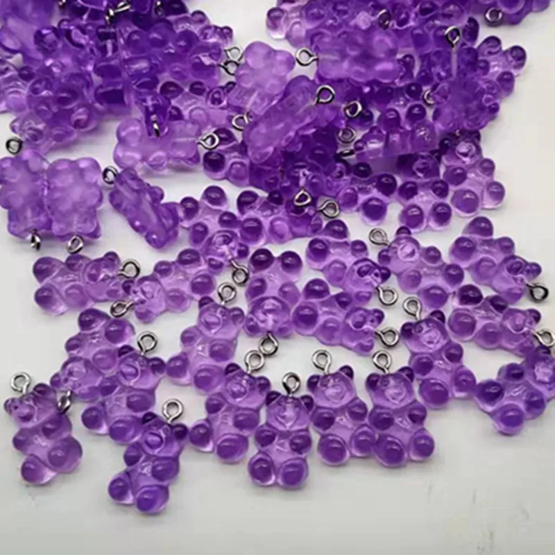 (10 шт./упак.) Медведь гламур Смола блестящие Жевательные Конфеты Прозрачные