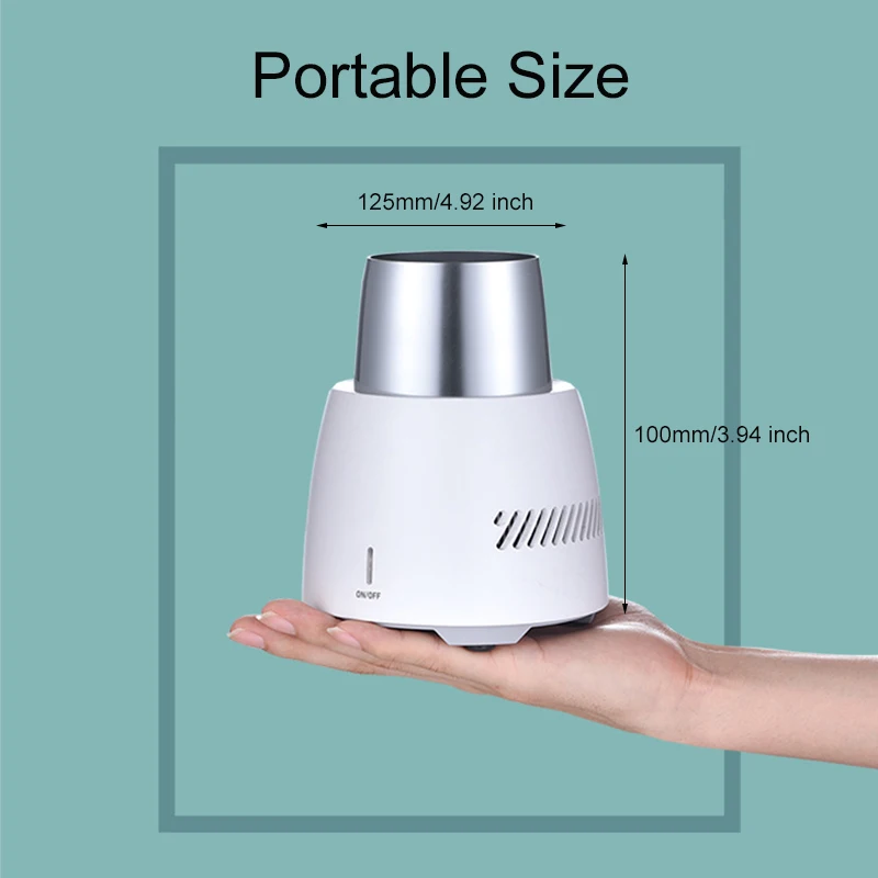 

28W 350ML Electric Cooler Summer Quick Cooler Cup Mug Holder Machine Mini Fridge Freezer for Beverage Yogurt Jelly UK/EU/US Plug