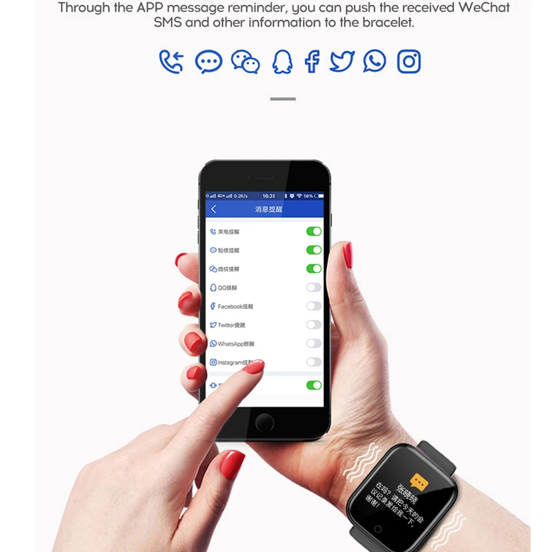Y68 BT 5.0 smart watch heart rate monitor wristband alarm clock step for exercise mens women android ios electronics | Электроника