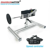 diy worm gear reciprocating motion actuator 40w high speed 260rpm adjustable angle controller aluminum alloy support