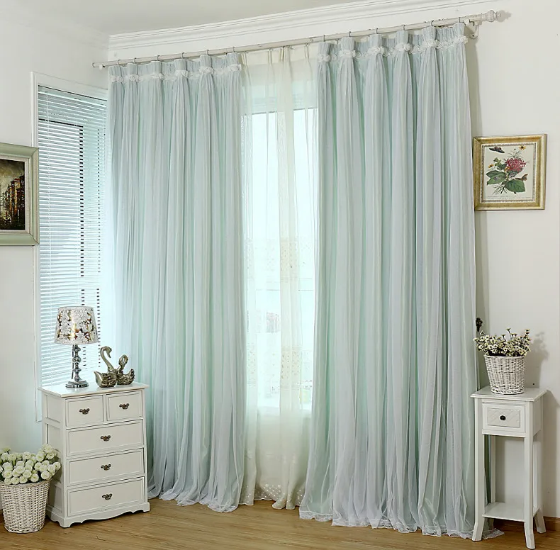 Романтичная кружевная занавеска 1 шт. розовая синяя зеленая фиолетовая белая