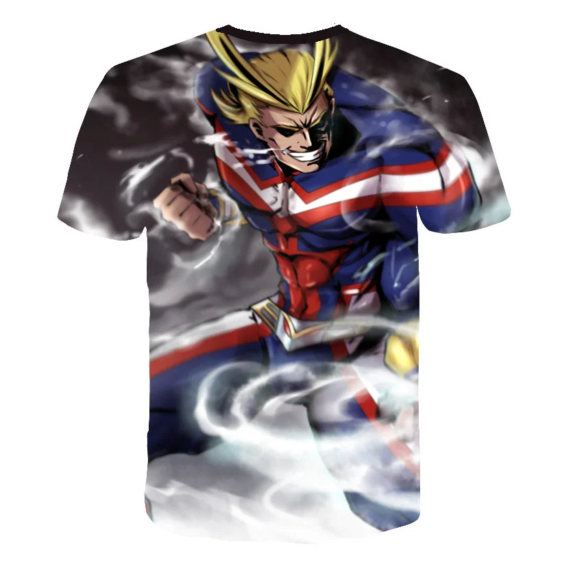 

2021 new My Hero Academia 3D Print T-Shirt Kids Summer Fashion Casual Short Sleeve popular Streetwear Anime child T-Shirt Tops