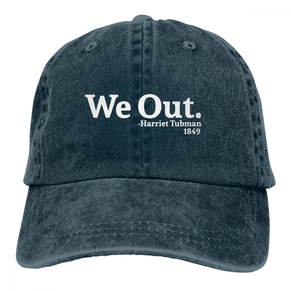 We Out Harriet Tubman Casquette черные унисекс Мужские Женские джинсовые бейсболка с ремешком
