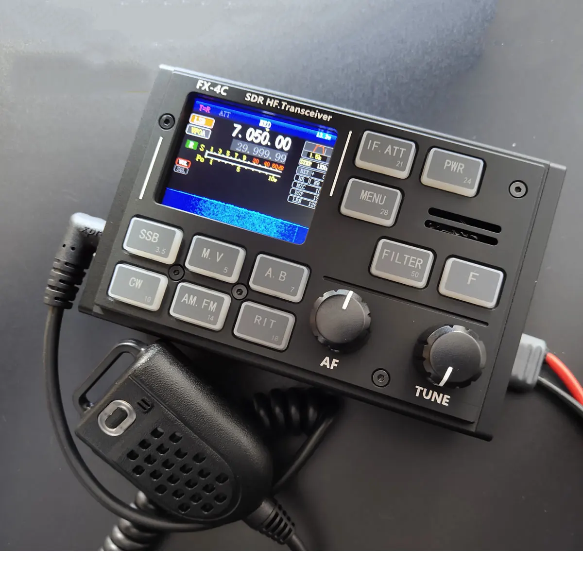 FX-4C HF SDR приемопередатчик 10 Вт Любительское радио SSB CW AM FM TX 3 5-29 МГц RX 500 кгц-50
