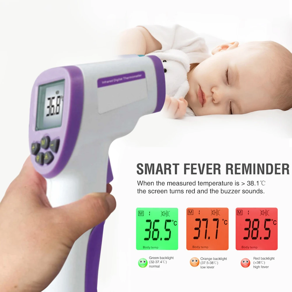 Цифровой температурный термометр ИК инфракрасный пистолет Бесконтактный лоб