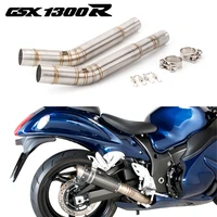 motorcycle exhaust gsx1300r exhaust connector link pipe for suzuki hayabusa gsx1300r muffler middle pipe 2008 2015 year