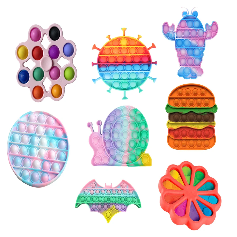 

Push Pops System Its Bubble Hot Air Balloon Car Color Fidget Toys Autism Special Needs Sensory Anti-stress Relief Toy Kids Toys