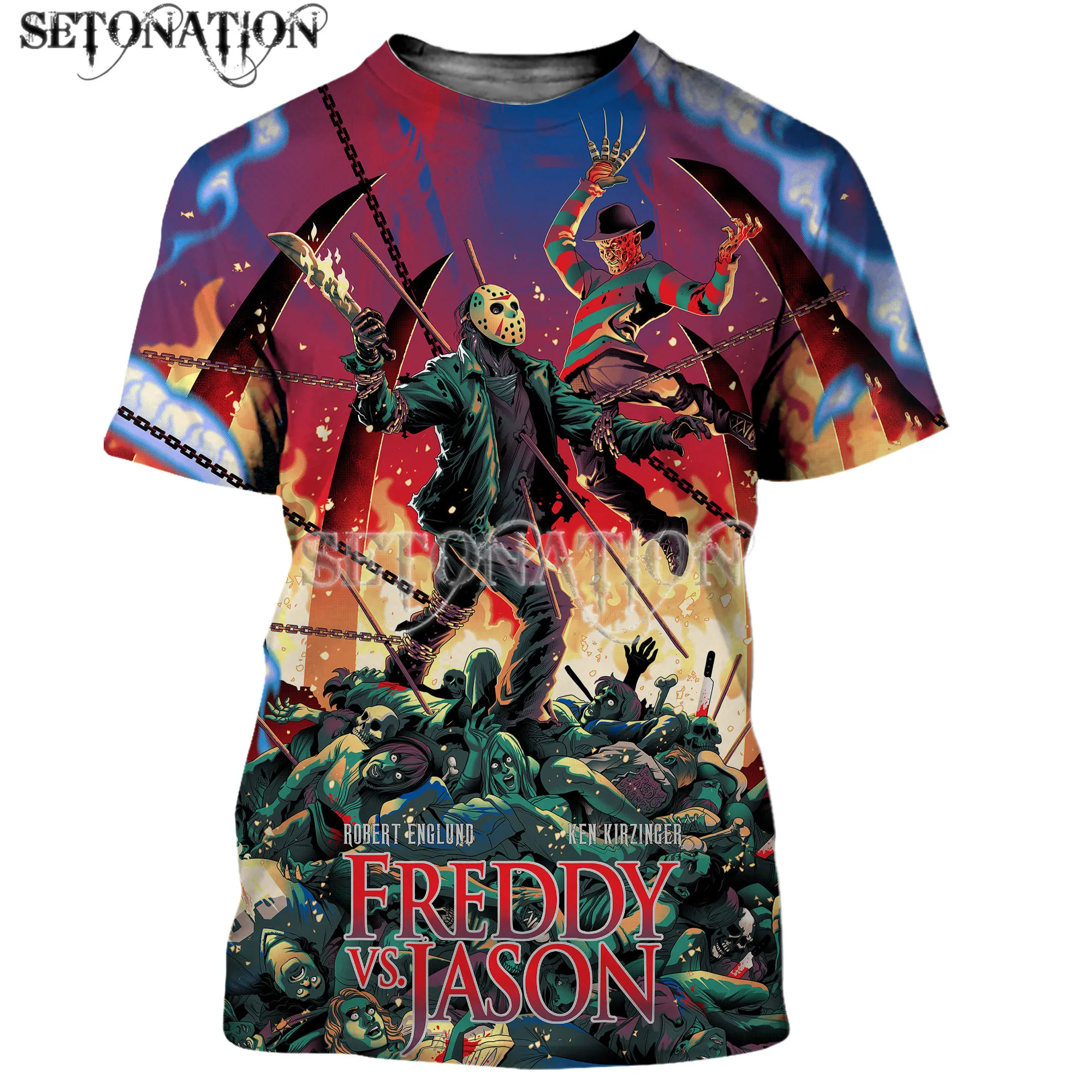 Мужские/женские новые модные крутые футболки Jason вурхи с 3D принтом Повседневная