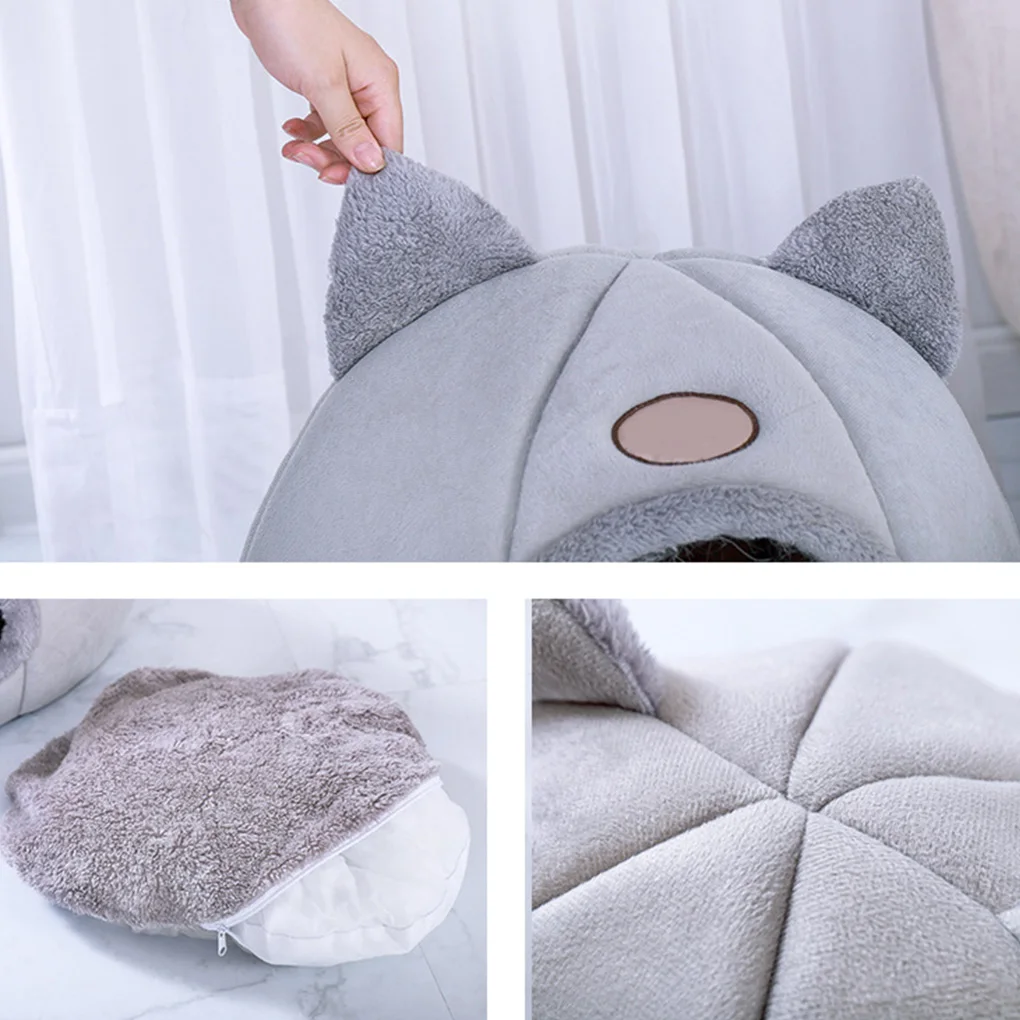 Новый глубокий сон комфорт зимой кошка кровать маленький коврик корзина для