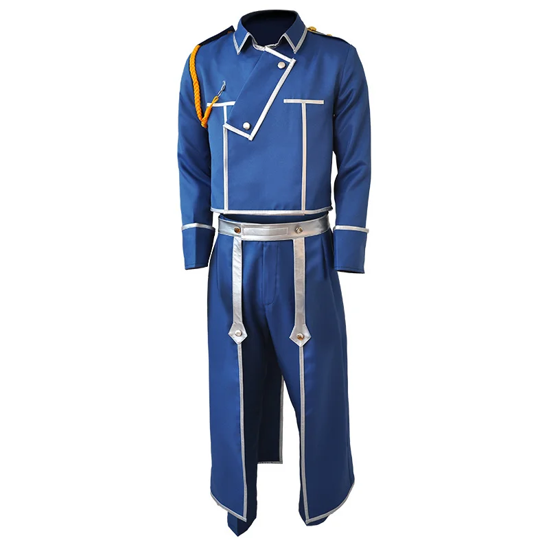 Аниме цельнометаллический костюм алхимика Рой Мустанг для косплея Мужская