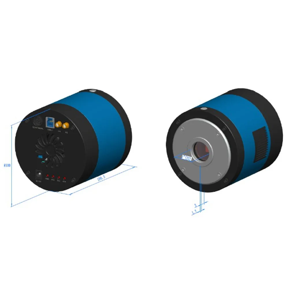 MTR3CCD 2 8 M USB3.0 TE-охлаждающие монохромные CCD Промышленные камеры флуоресцентные