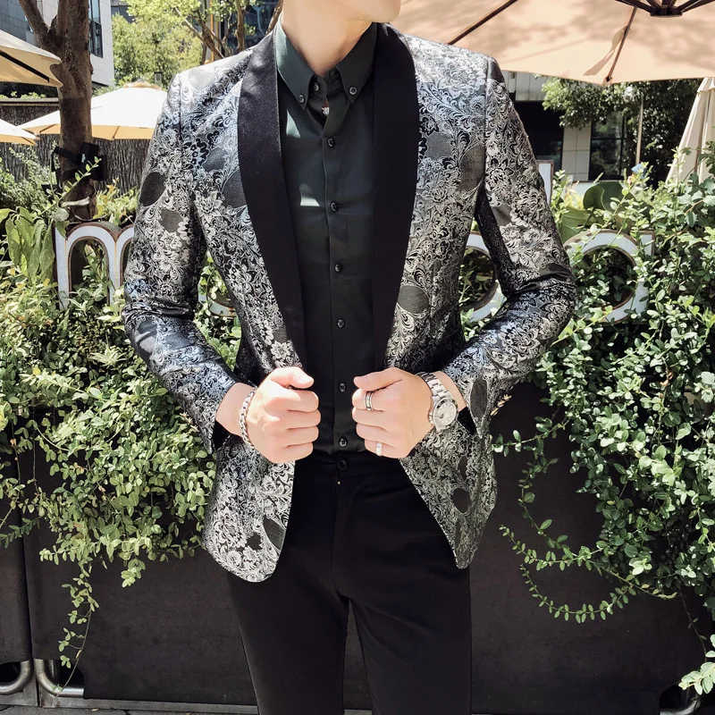 

Casual Mens Wear African Print Blazers Masculino Slim Fit Club Outfits Vetement Homme 2020 Veste Mariage Lentejuela Hombre Mens