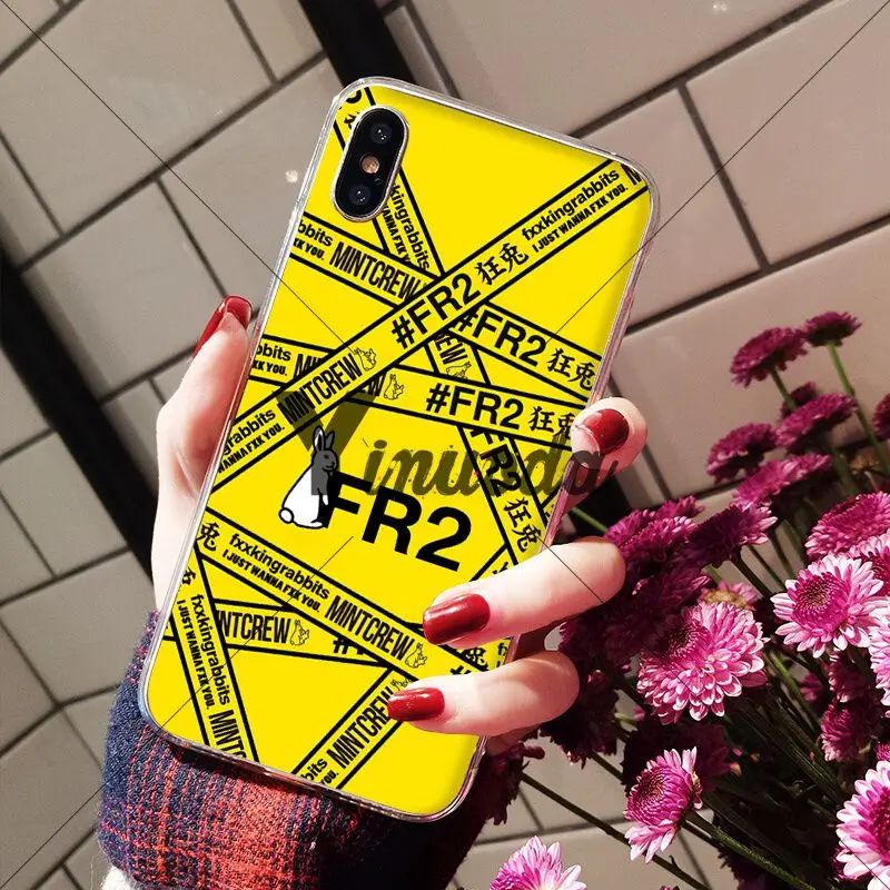 Yinuoda FR2 FXXKING RABBITS DIY Luxury High-end Protector Case for iPhone X XS MAX 6 6s 7 7plus 8 8Plus 5 5S SE XR | Мобильные