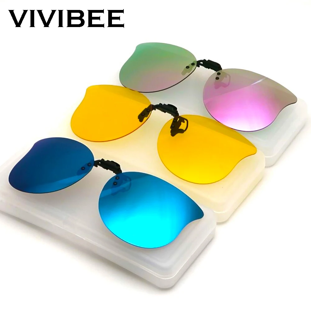 Женские поляризационные очки VIVIBEE в стиле кошачий глаз для ночного вождения с
