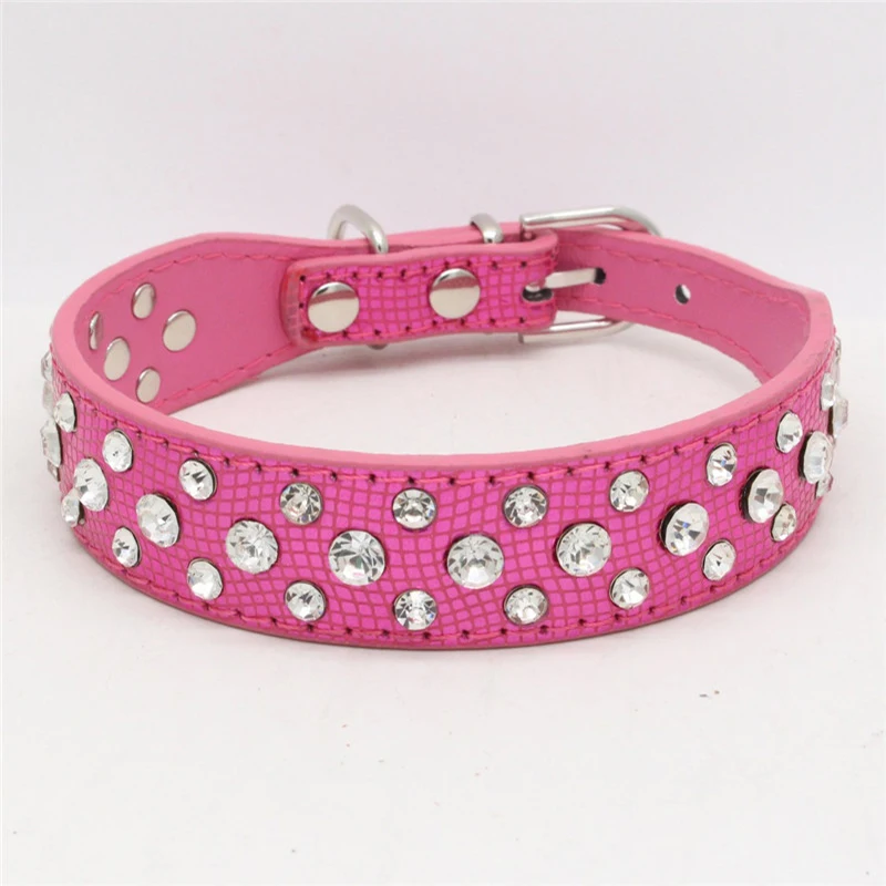 Ошейники Стразы для маленьких кошек и собак товары домашних животных ожерелье