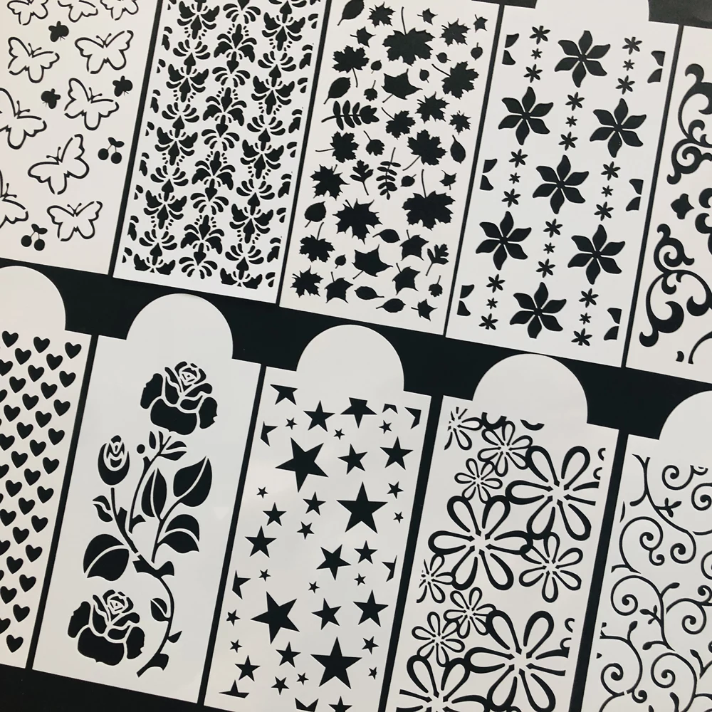 12 листов Slimline трафареты для домашних животных раскраска скрапбукинга тиснильный