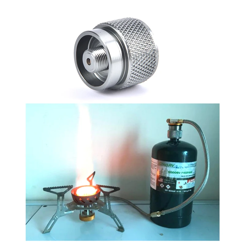 

Outdoor camping stove gas tank adapter Mapp gas tank adapter American standard
