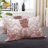 BlessLiving Pineapple Down Alternative Bed Pillow Geometric Wave Luxury Glitter Bedding Tropical Fruit 3D Sleeping Pillows 1