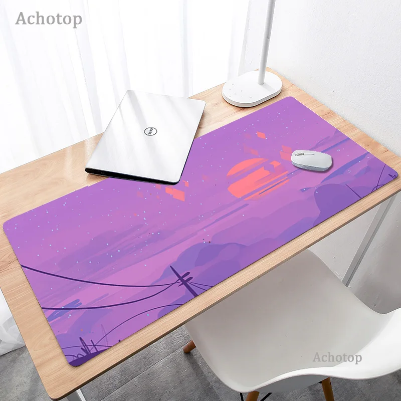 cute moon landscape aesthetics art mouse pad xxl kawaii anime laptop gaming mouse pad pc gamer large mouse pad keyboard desk mat free global shipping