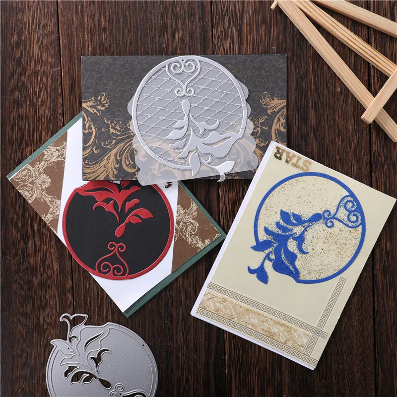 

YaMinSanNiO Flower Round Metal Cutting Dies Christmas Stencils for DIY Scrapbooking Embossing Paper Cards Die Photo Album Making