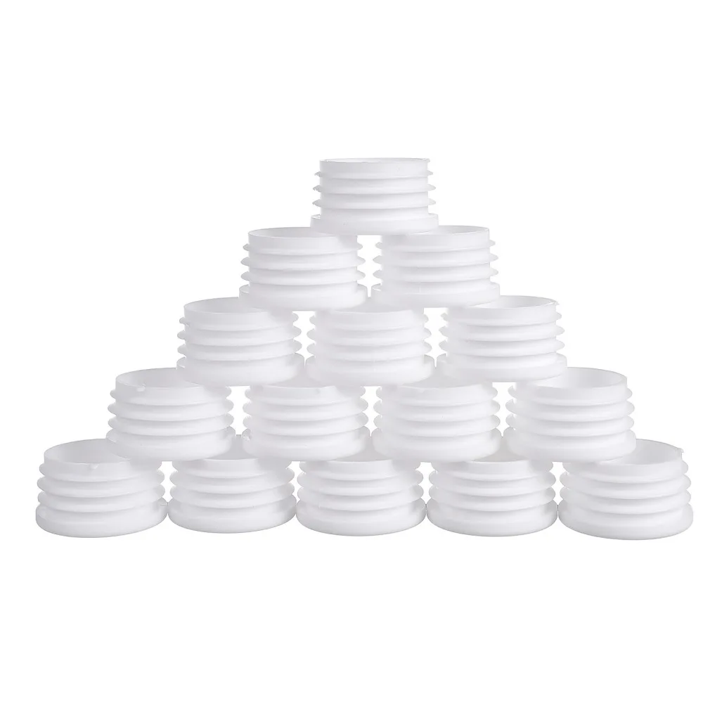 

50pcs Furniture Leg Plug Round Cover Tube Bung Blanking End Caps