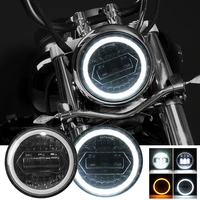 5 75 inch led motorcycle projector headlight drl highlow beam for harley davidson sportster dyna xl 883c 1200c fxd headlamp fx