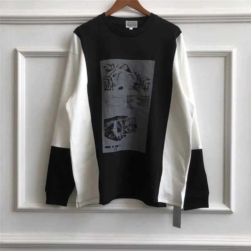 1 Толстовки с капюшоном c. E Cav Empt для мужчин и женщин, хлопковая отражающая вставка, свободная водолазка, Повседневная Уличная Толстовка в стиле хип-хоп - Цвет: 1