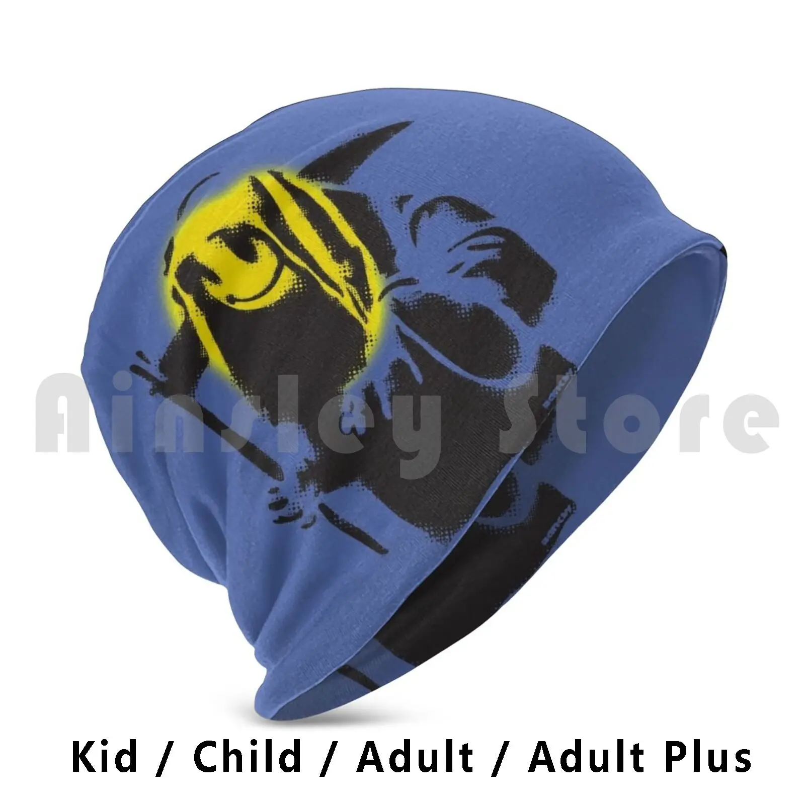 Бэнкси Граффити Мрачный Жнец с лицом желтый и синий фон Hd Высокое качество