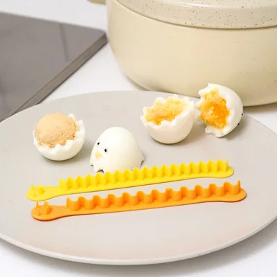 

2Pcs Creative Lace Egg Cutter Boiled Egg Cut Flower Styler Lovely Breakfast Making Tools Funny Eggs Silcer Home Kitchen Tools