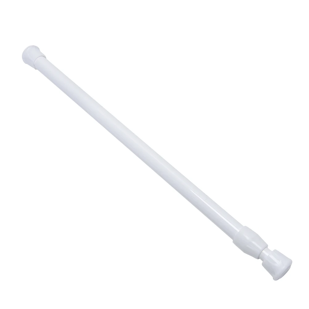 

Spring Loaded Extending Shower Curtain Pole Telescopic Net Voile Tension Curtain Rail Rod 1PCS 55-90CM