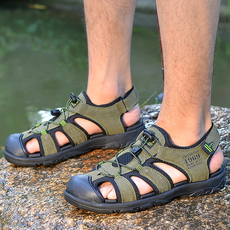 

Zandalias Hombre Summer Sandals Men Leather Big Size Sandalias Cuero Hombre For Man Sandals-men Sandalia Rasteira Sandali Uomo