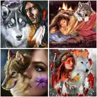 Алмазная 5d картина сделай сам, вышивка с тигром, животным, полная выкладка, мозаика из страз, домашний декор, вышивка крестиком