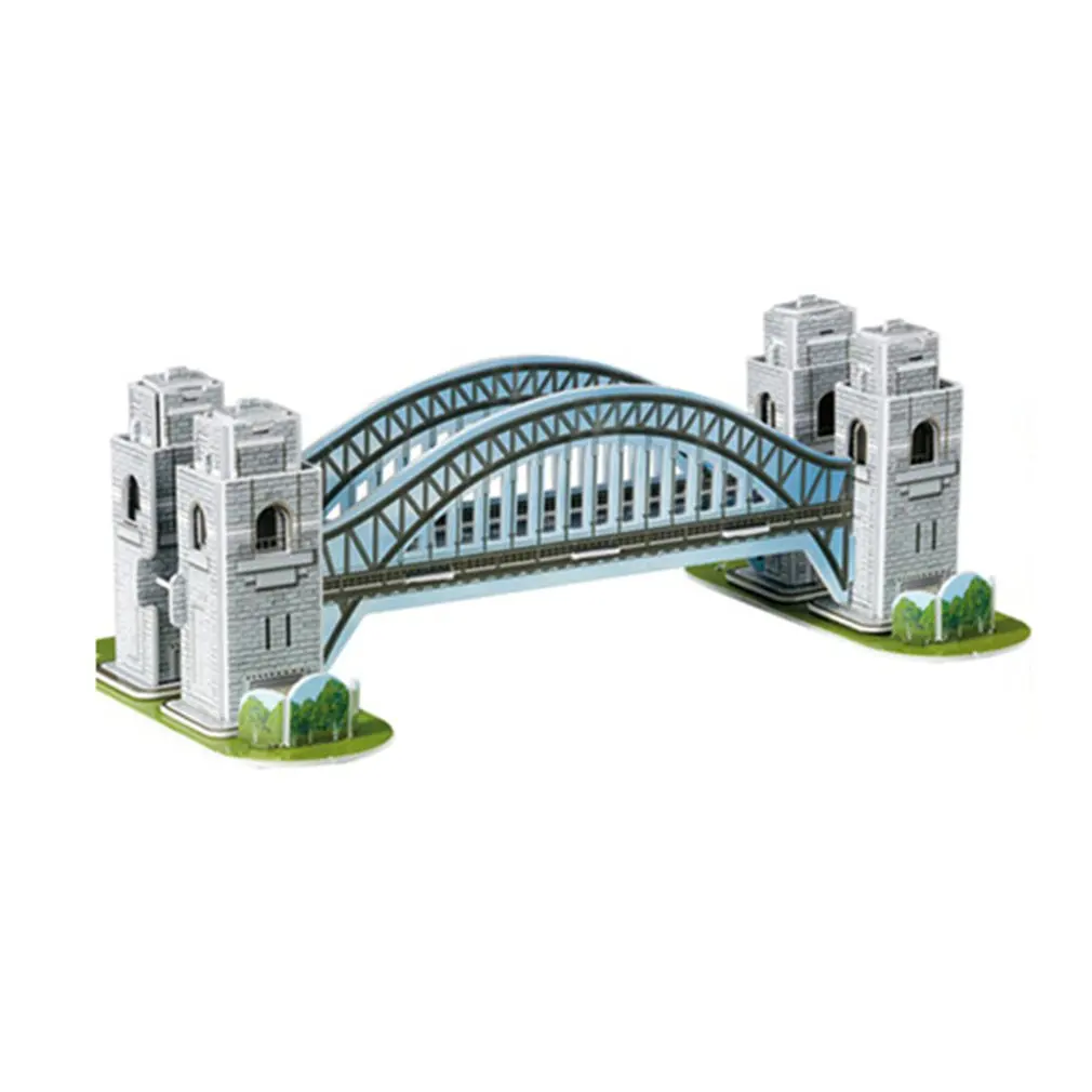 

Mini Magic world Architecture Eiffel Tower Statue of Liberty card paper 3d Puzzle building models educational toys Kids