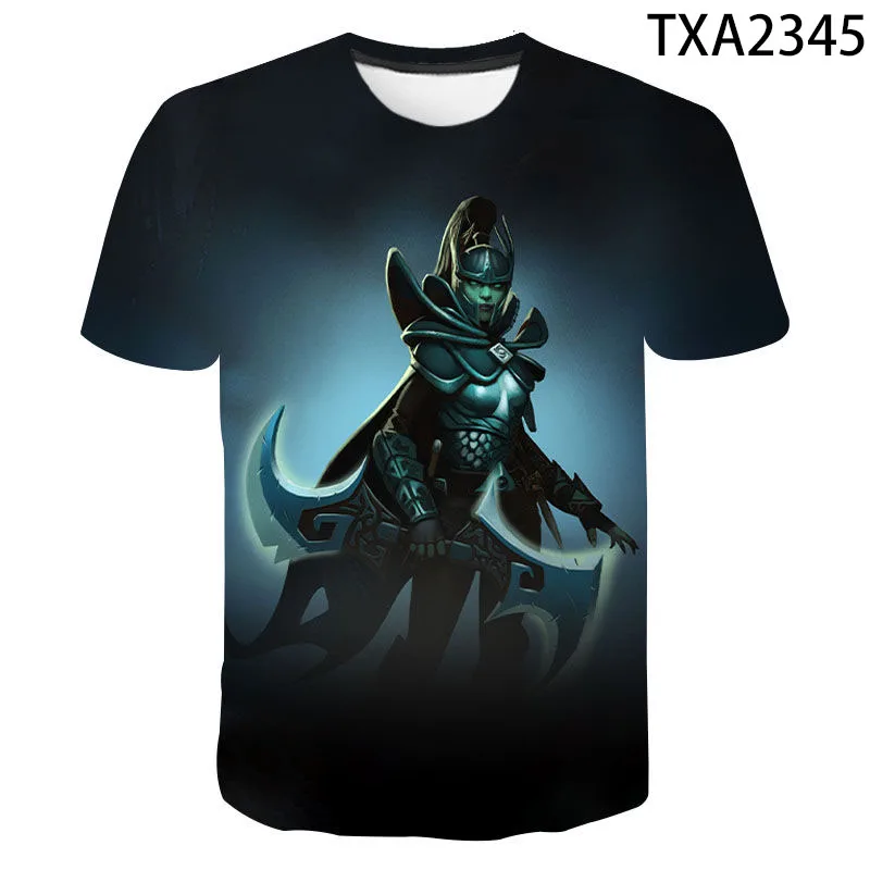 Новые летние футболки с 3D принтом игры Dota 2 повседневные мужские женские Детские