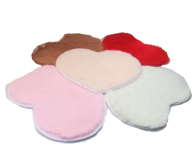 

1314 Bedroom Living Room Silk Peach Heart Carpet Bedside Floor Mats Can Be Washed Rugs Carpet Bedroom Decor