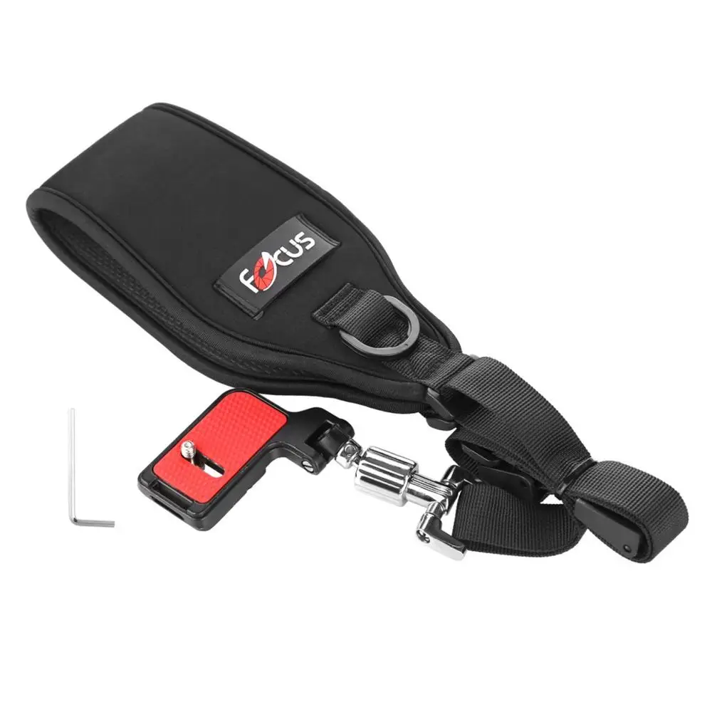 Ремень для камеры Focus F2 быстросъемный черный ремень на одно плечо с пластиной