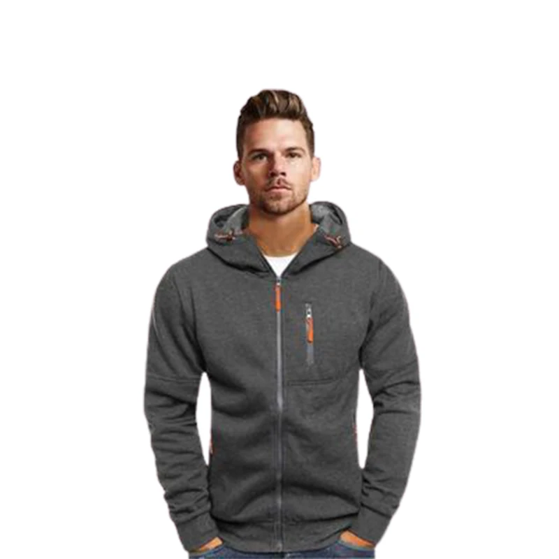 Covrlge Men Sports Casual Wear Zipper Fashion Tide Jacquard Hoodie Men's Jackets Fall Sweatshirts Spring Autumn Coat MWW148 | Мужская