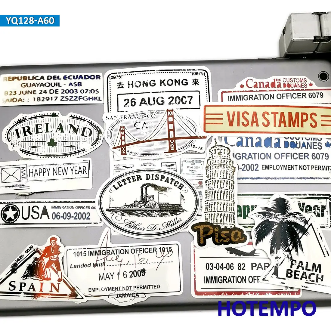 Наклейки для ноутбука чемодана гитары скейтборда велосипеда автомобиля 60