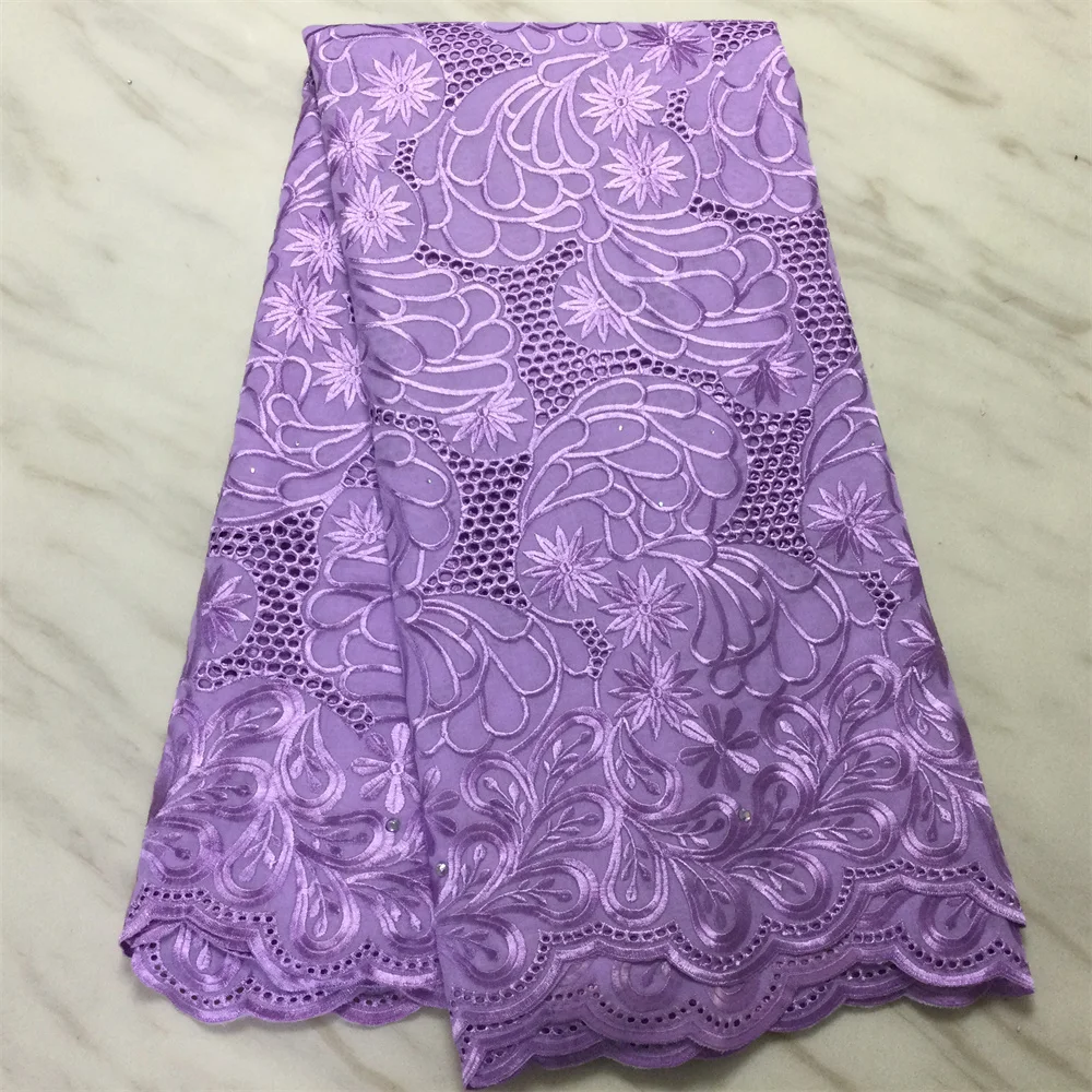 

New design wine red high quality embroidery swiss voile fabric lace with stones for African lace fabric 2021 party PLR1-15