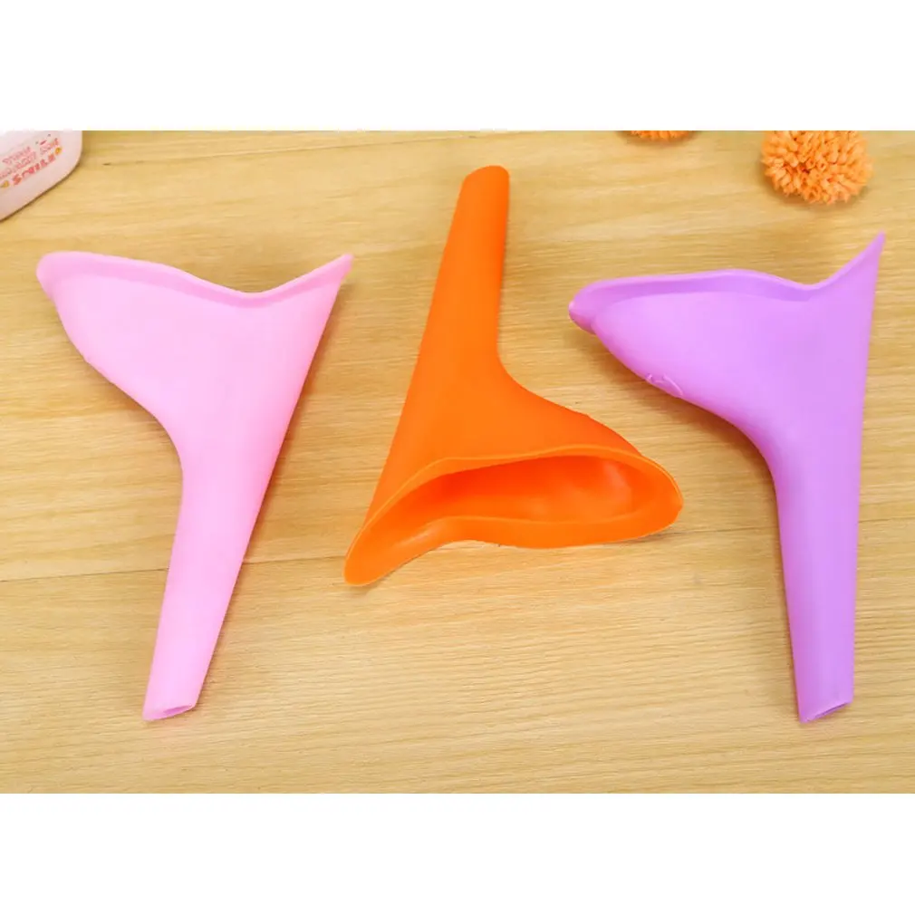 

New Design Portable Female Urinal Women Urinal Outdoor Travel Camping Soft Silicone Urination Device Toilet Stand Up & Pee