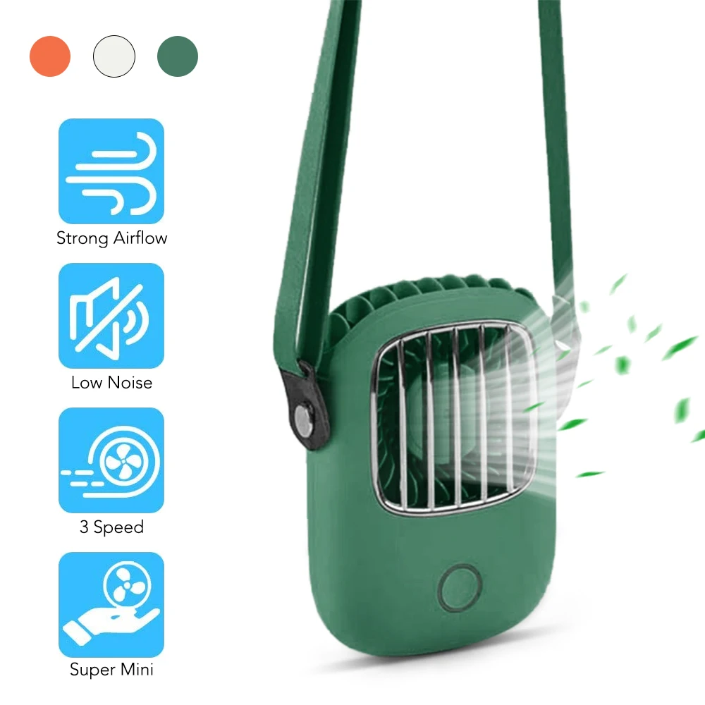 Портативный мини вентилятор с зарядкой через USB настольный охлаждения зажимом и