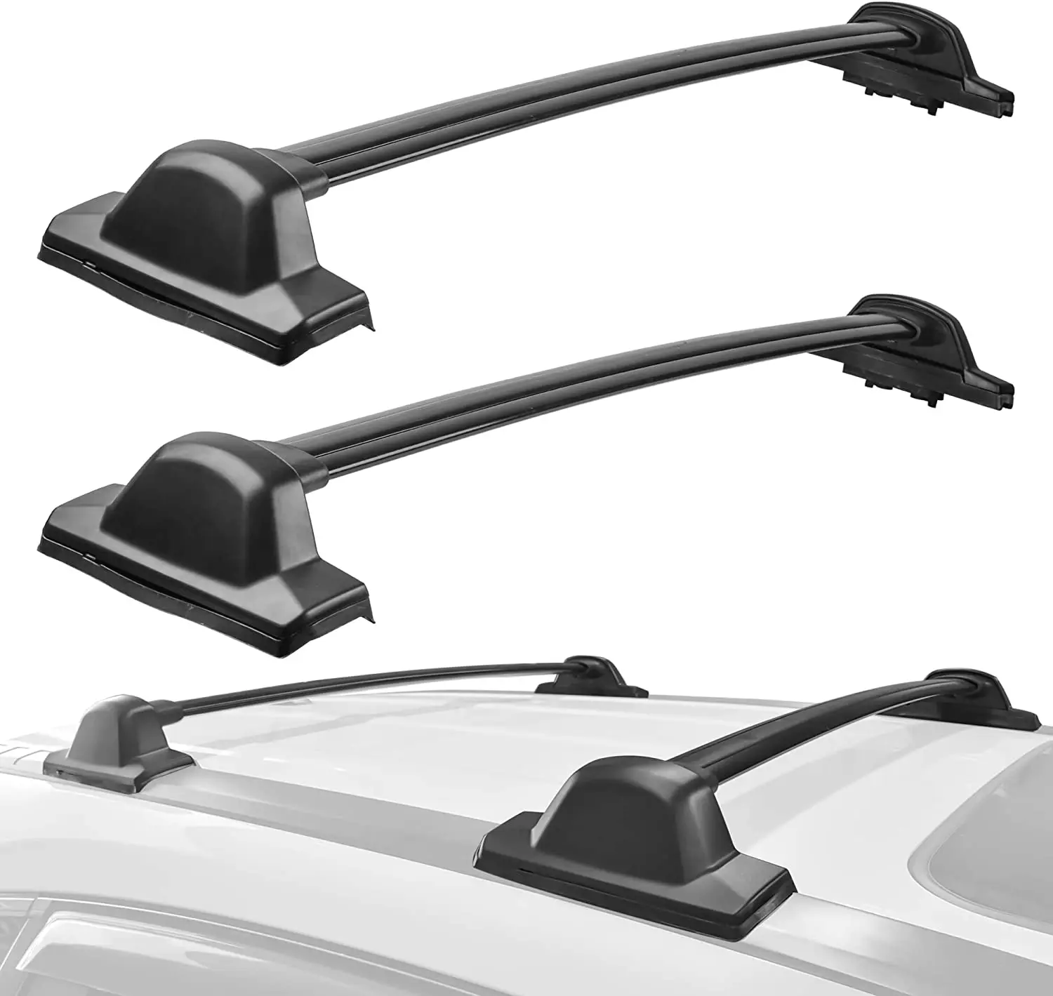 

Roof Rack Cross Bar Rail Compatible for Honda CRV 2007 2008 2009 2010 2011 Cargo Racks Rooftop Luggage Canoe Kayak Carrier Rack
