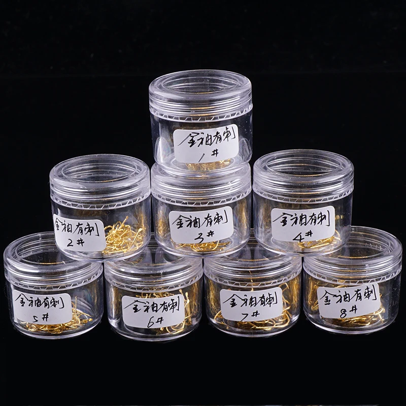 10 шт/бутылки колючие рыболовные крючки из высокоуглеродистой стали материал 1 #2 #3