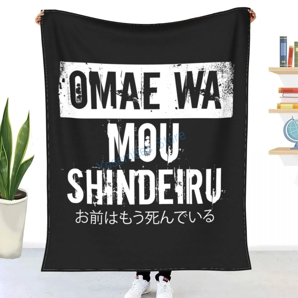 

Japanese Anime Omae Wa Mou Shindeiru Throw Blanket Winter flannel bedspreads, bed sheets, blankets on cars and sofas, sofa cover